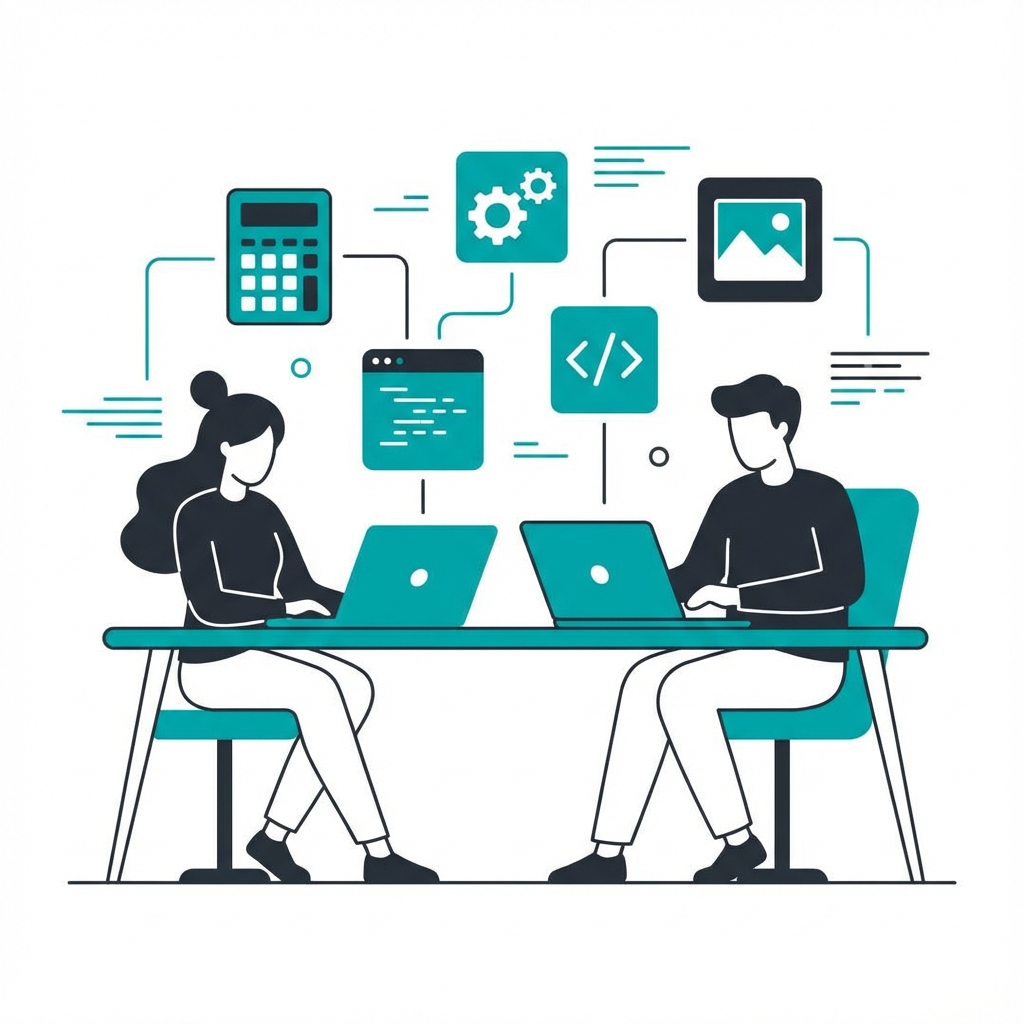 Digital Workspace Illustration