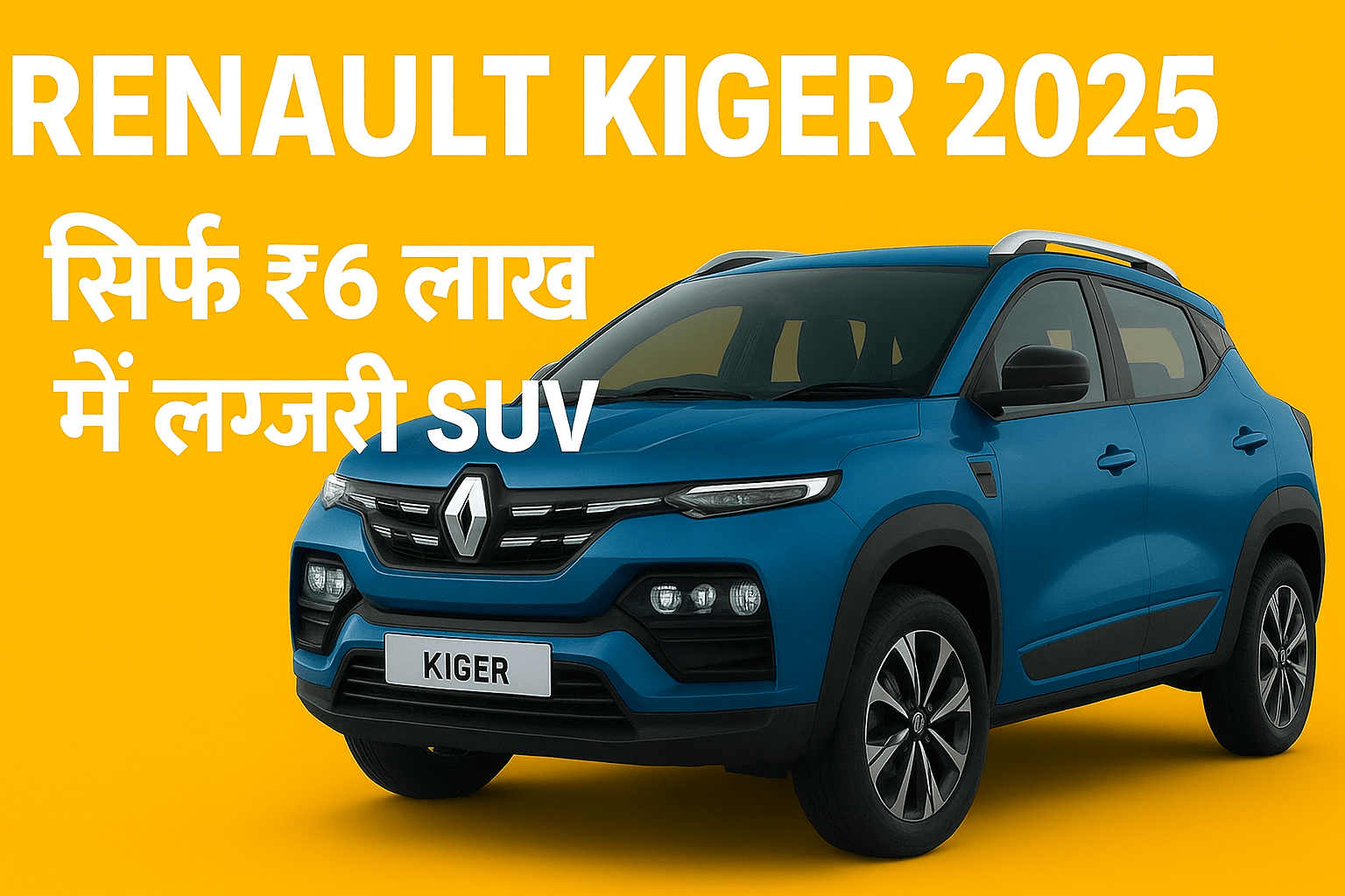 Renault Kiger 2025 SUV – सिर्फ ₹6 लाख में लग्ज़री कार, दमदार फीचर्स और स्टाइलिश लुक्स