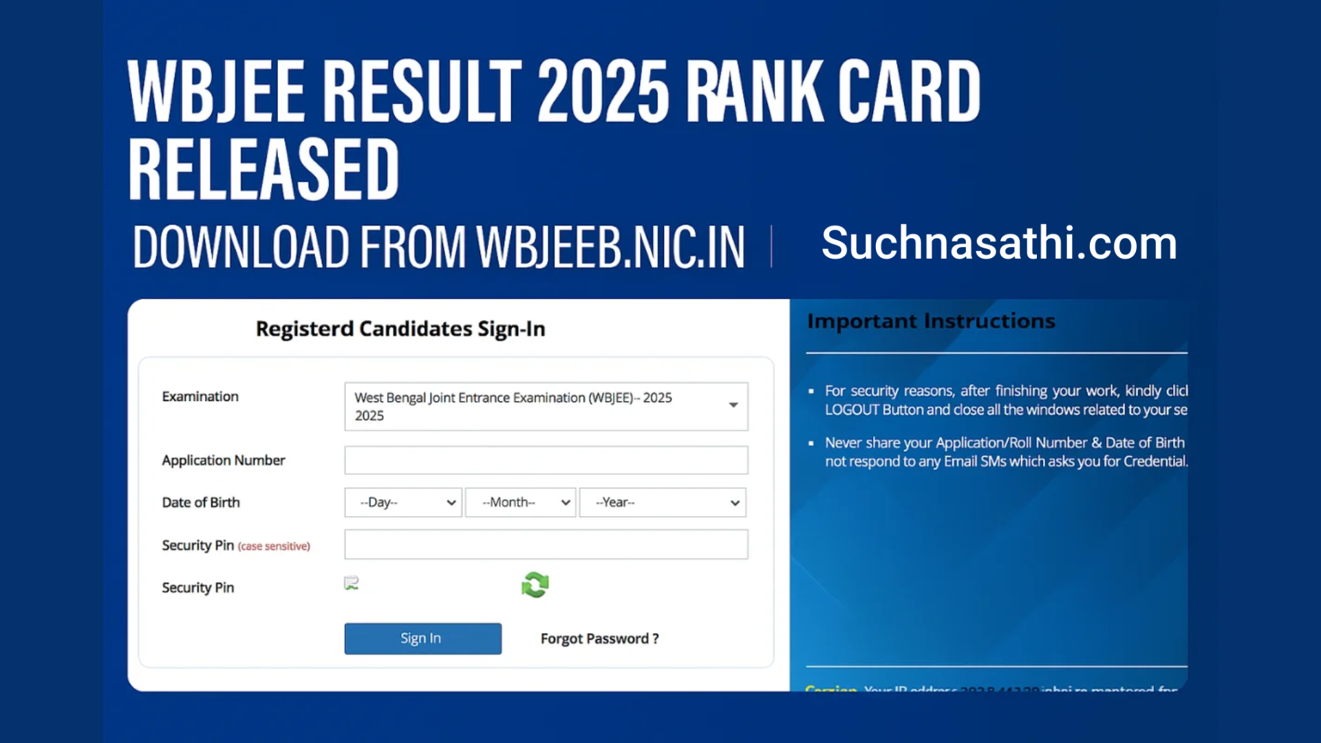 WBJEE Result 2025 Rank List and Cut Off released at wbjeeb.nic.in